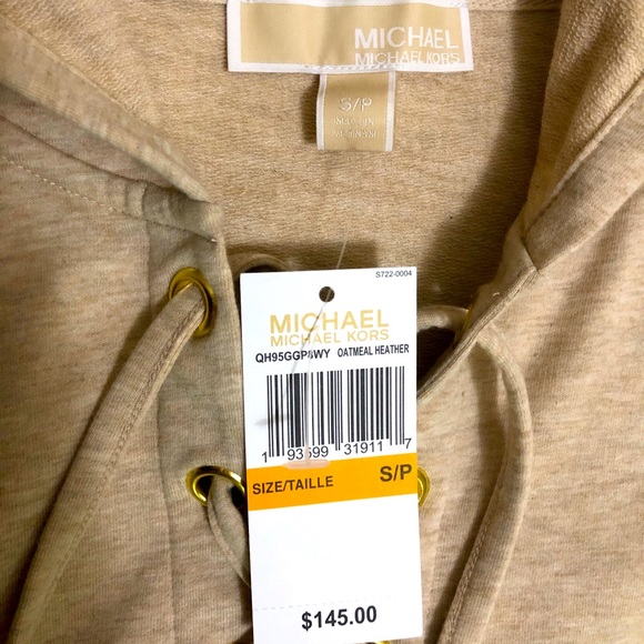 NWT Michael Kors Lace Up Sweater - Picture 3 of 4